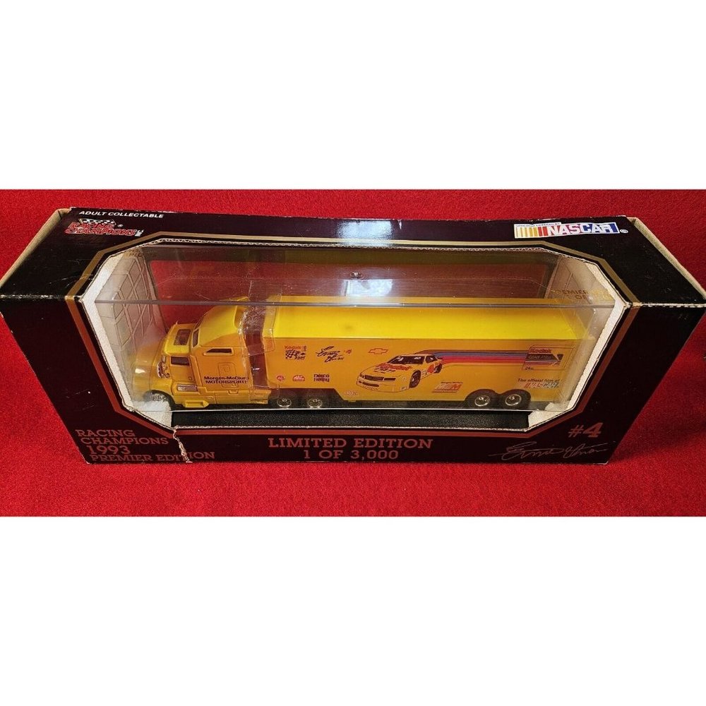 ERNIE IRVAN #4 NASCAR TRANSPORTER 1993 PREMIER LIMITED EDITION 1 OF 3,000 - NIB‎